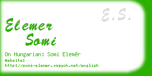 elemer somi business card